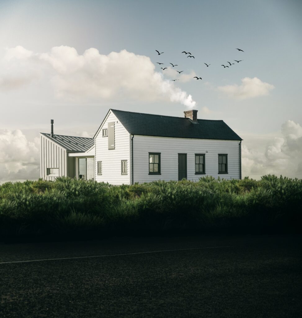 Bilden visar ett hus med tak. Lägga om tak Oskarshamn, Kalmar, Gotland och Västervik.